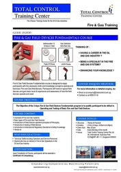 Fire & Gas Field Fundamental Course