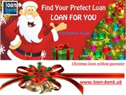 Christmas Loans without Guarantor and Credit Check 