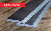 Planer Knives 25mm x 3mm-260mm long x 25mm high x 3mm thick