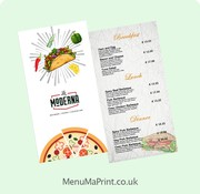 DL Flyers | DL Menus | Indian takeaway menu | MenuMa Print